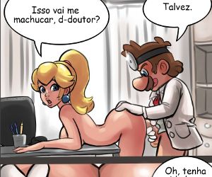 HQ porno: Dr. Mario Bros – Fodendo a princesa no consultório